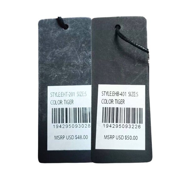 Ed Hardy Crop Top & Ruched Drawstring Co-ord Set Size Small Tiger Print NWT - Picture 8 of 13